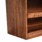 Buffalo Hide Storage Bench - Honey Caramel Finish