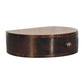 Wall-Mounted Rounded Nightstand - California Walnut Finish