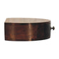 Wall-Mounted Rounded Nightstand - California Walnut Finish