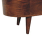 Curved Blanket Box - California Walnut Finish