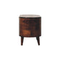 Curved Blanket Box - California Walnut Finish