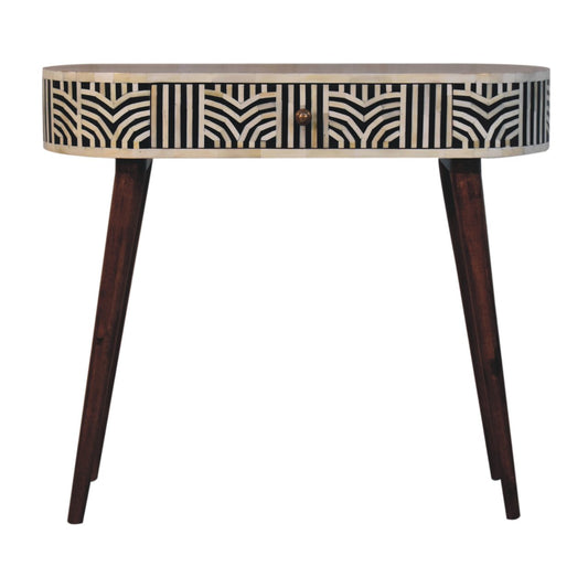 WillowStone Honey Caramel Edessa Bone Inlay Console Table