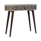 Edessa Bone Inlay Console Table - Honey Caramel Finish