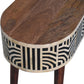Edessa Bone Inlay Console Table - Honey Caramel Finish