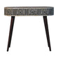 Edessa Bone Inlay Console Table - Honey Caramel Finish