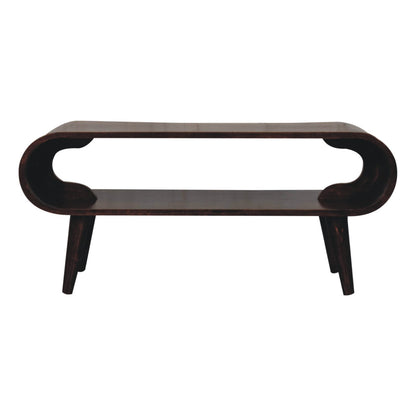 WillowStone California Walnut Amaya Coffee Table – handcrafted solid wood furniture by WillowStone