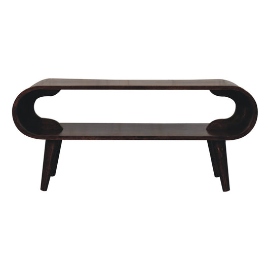 WillowStone California Walnut Amaya Coffee Table – handcrafted solid wood furniture by WillowStone
