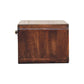 Wall-Mounted Open-Slot Curved Nightstand - California Walnut Finish
