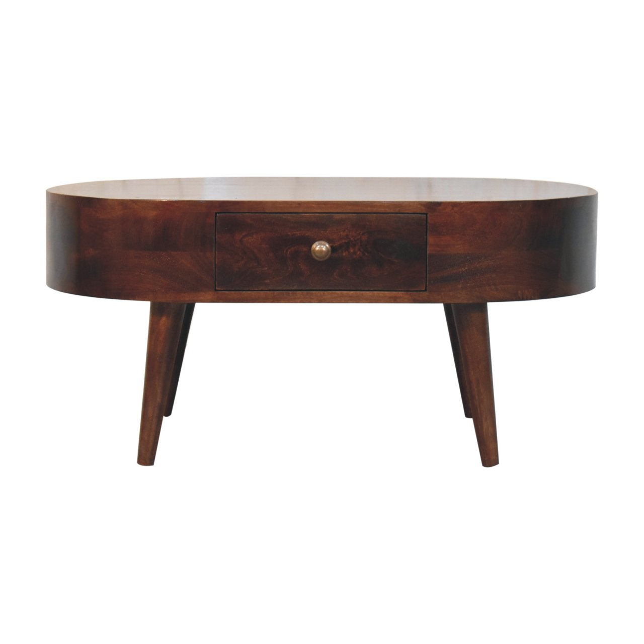 WillowStone California Walnut Rounded Coffee Table