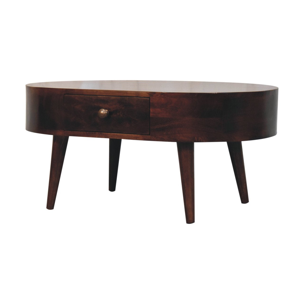 WillowStone California Walnut Rounded Coffee Table