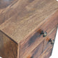 4-Drawer Nordic Nightstand - Honey Caramel Finish