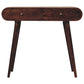 Curved Console Table - California Walnut Finish