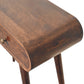 Curved Console Table - California Walnut Finish