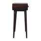 Curved Console Table - California Walnut Finish