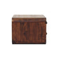 Wall-Mounted Curved Nightstand - California Walnut Finish