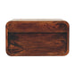 Wall-Mounted Curved Nightstand - California Walnut Finish