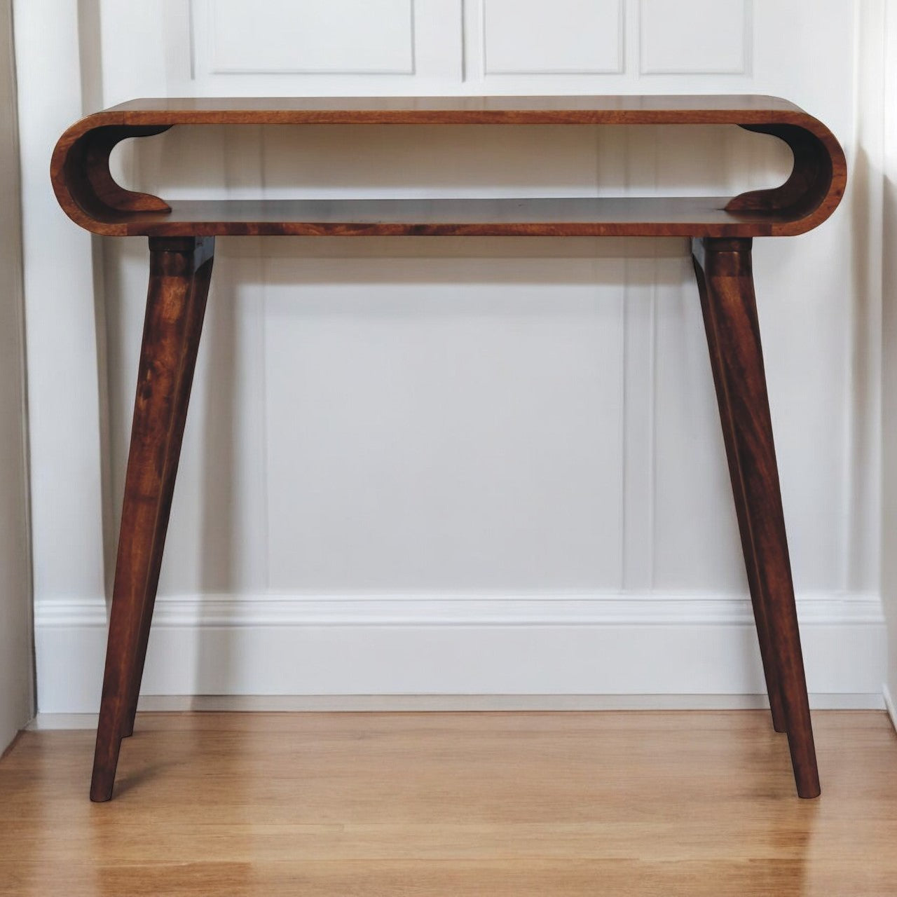 WillowStone Amaya Honey Caramel Nordic Style Console Table