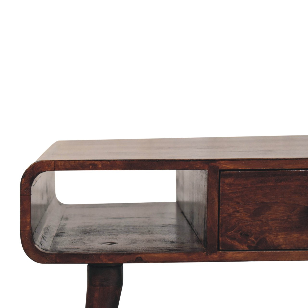 WillowStone Curved California Walnut Coffee Table