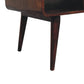 Curved Coffee Table - California Walnut Finish