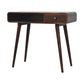 Curved Writing Desk - California Walnut Finish