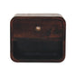 Mini Wall-Mounted Open-Slot Curved Nightstand - California Walnut Finish