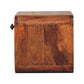 Mini Wall-Mounted Open-Slot Nightstand - Honey Caramel Finish