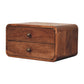 2-Drawer Floating Nightstand - Honey Caramel Finish