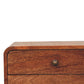 2-Drawer Floating Nightstand - Honey Caramel Finish