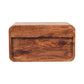 2-Drawer Floating Nightstand - Honey Caramel Finish
