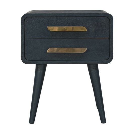 WillowStone Midnight Teal Bedside Table