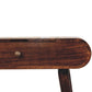 Mini Foldable Dressing Table - California Walnut Finish