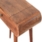 Mini Foldable Dressing Table - Honey Caramel Finish