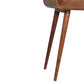 Mini Foldable Dressing Table - Honey Caramel Finish