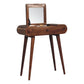 Mini Foldable Dressing Table - Honey Caramel Finish