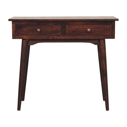 WillowStone California Walnut Hallway 2 Drawer Console Table