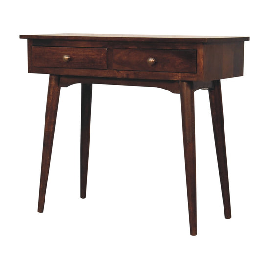 2-Drawer Console Table - California Walnut Finish