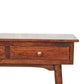 2-Drawer Console Table - California Walnut Finish