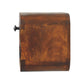 Extra Mini Open-Slot Curved Nightstand - Chestnut Finish