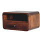 Large Floating Nightstand - Chestnut Finish