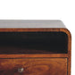 Large Floating Nightstand - Chestnut Finish
