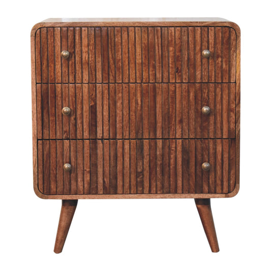 WillowStone Honey Caramel T-bar Ridged Chest