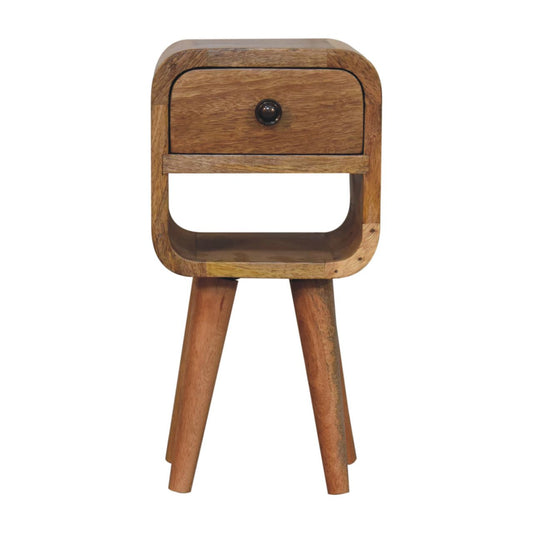 WillowStone Extra Mini Oak-ish Curve Lower Bedside