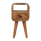 Extra Mini Open-Slot Nightstand - Oak Finish