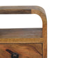 Extra Mini Open-Slot Nightstand - Oak Finish