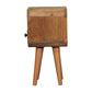 Extra Mini Open-Slot Nightstand - Oak Finish