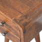 Extra Mini Curved Nightstand - Chestnut Finish