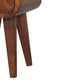 Extra Mini Curved Nightstand - Chestnut Finish