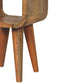 Extra Mini Curved Minimalist Nightstand - Oak Finish