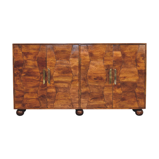 WillowStone Wavecrest Chestnut Cabinet