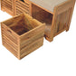 Shutter Oak-ish Shoe Bench